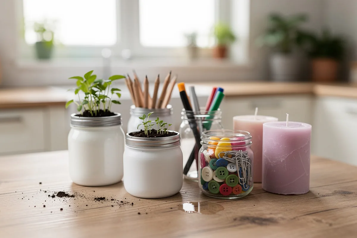 7 idee per riciclare i barattoli di yogurt e dar loro una seconda vita in casa