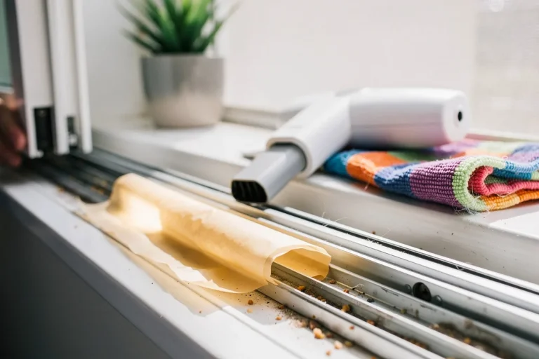 Carta forno sui binari della finestra: a cosa serve e perché dovresti provarlo