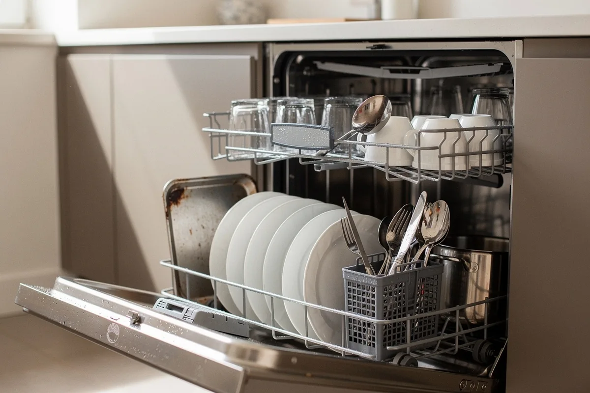 Come organizzare la cesta superiore e inferiore della lavastoviglie per una pulizia migliore