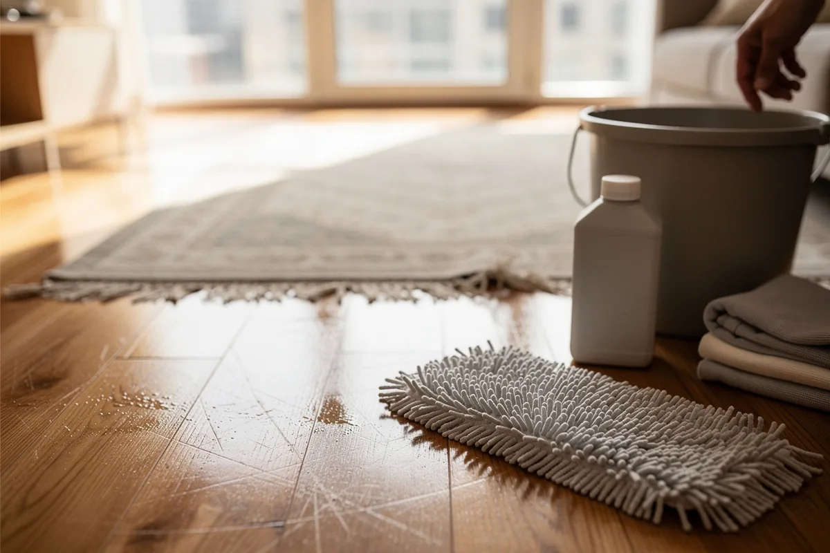 Come pulire a fondo i pavimenti in legno perché brillino