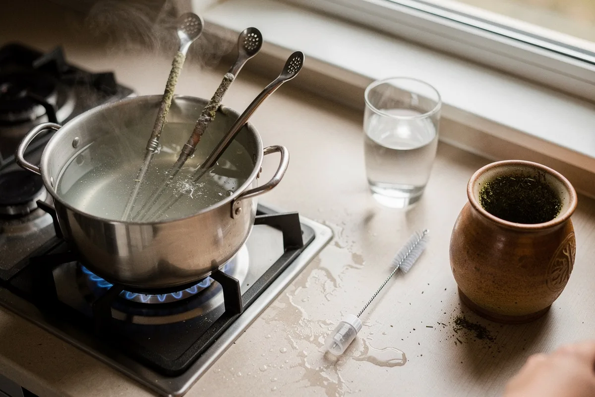 Come pulire le bombillas del mate ed eliminare il calcare accumulato