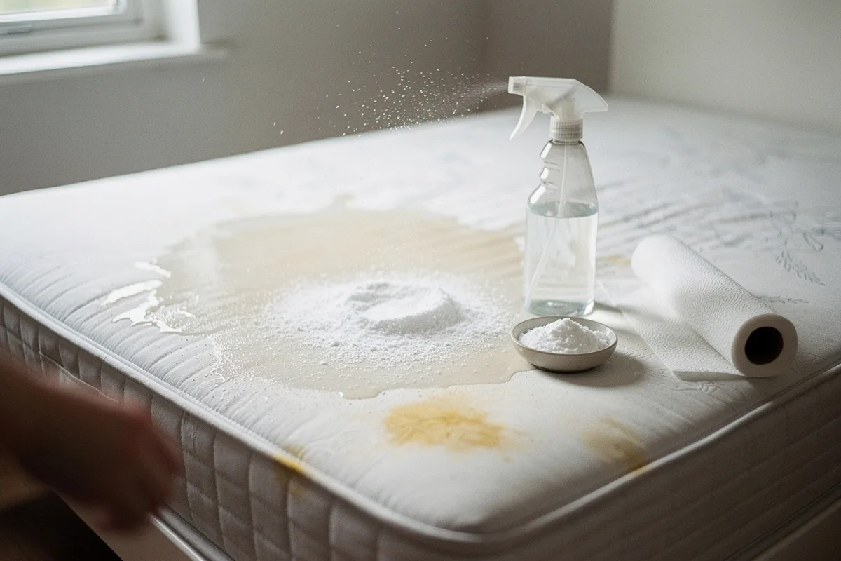 Con 2 ingredienti: come pulire un materasso macchiato di urina di gatto