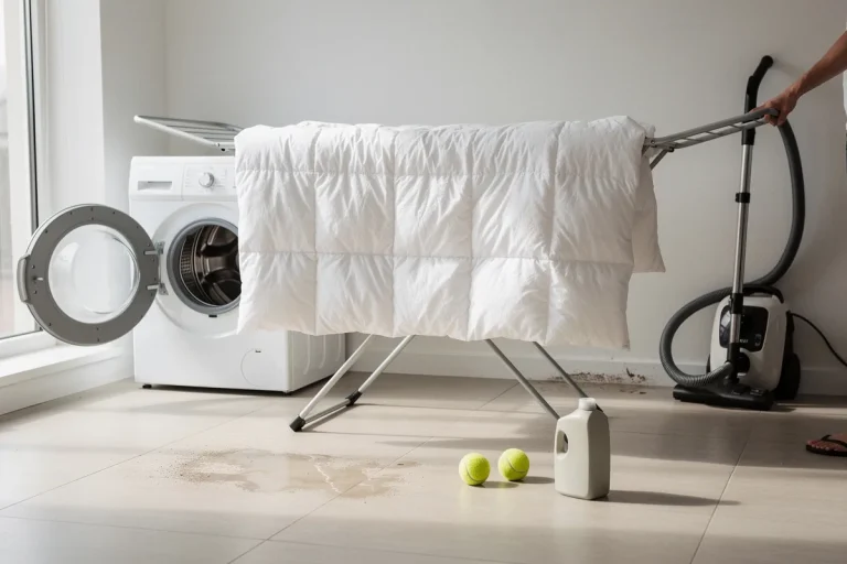 Ho lavato i piumoni in lavatrice e non li ho più portati in lavanderia: il trucco di un’esperta di pulizie