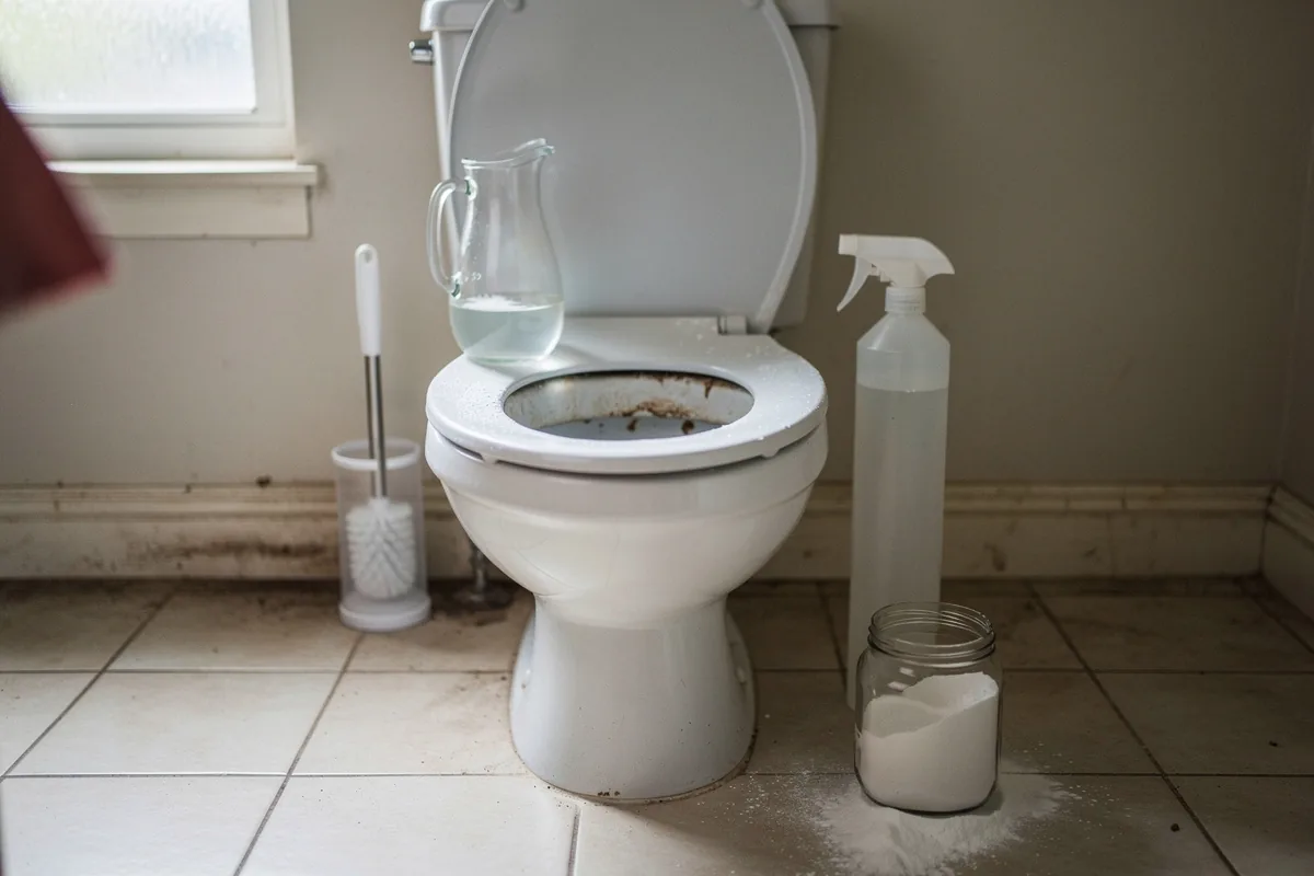 Mettere l’aceto bianco nel water: perché funziona e a cosa serve