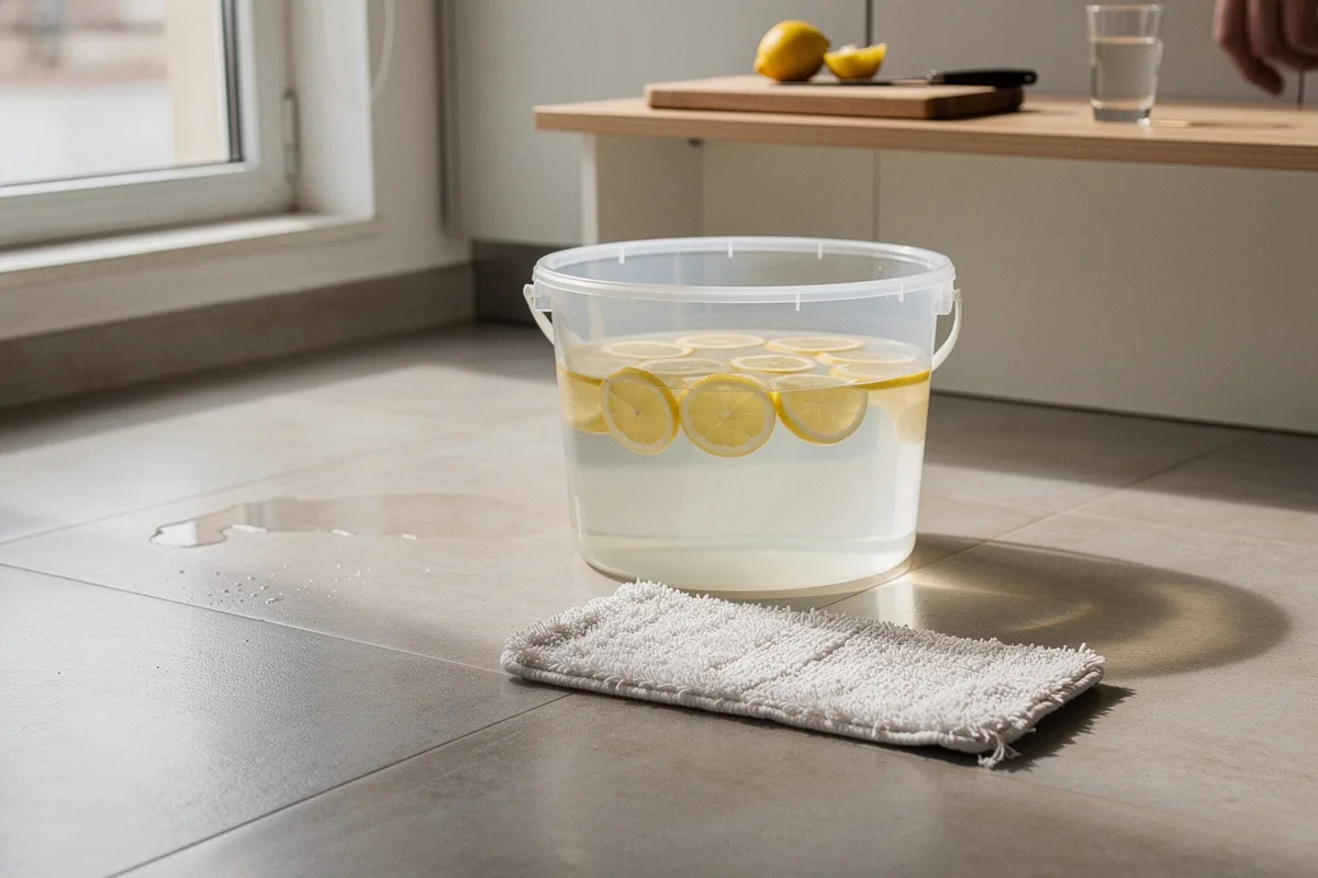 Né candeggina né ammoniaca: cosa aggiungere all’acqua del mocio per avere il pavimento pulito e brillante