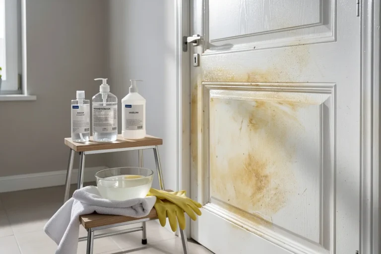 Niente pittura né candeggina: il metodo per eliminare le macchie dalla porta bianca