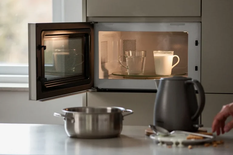 Pochi lo sanno: perché riscaldare acqua o latte nel forno a microonde può essere inappropriato