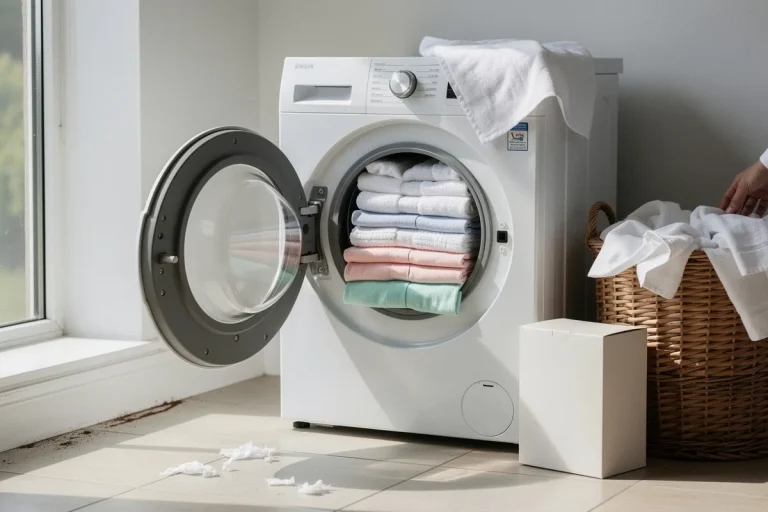 Troppa poca biancheria bianca per una lavatrice? Non più con questi 5 trucchi