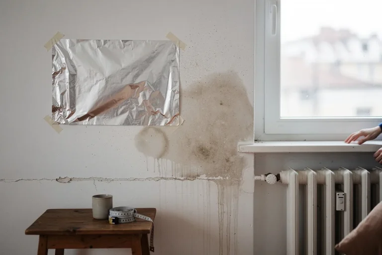 Trucco del foglio di alluminio sulle pareti umide: come capire da dove arriva l’umidità