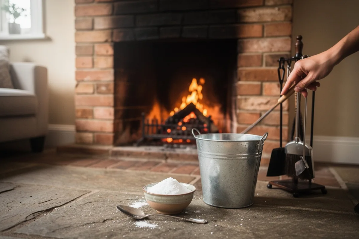 Versa regolarmente questo nel camino: il trucco con il bicarbonato per ridurre la fuliggine