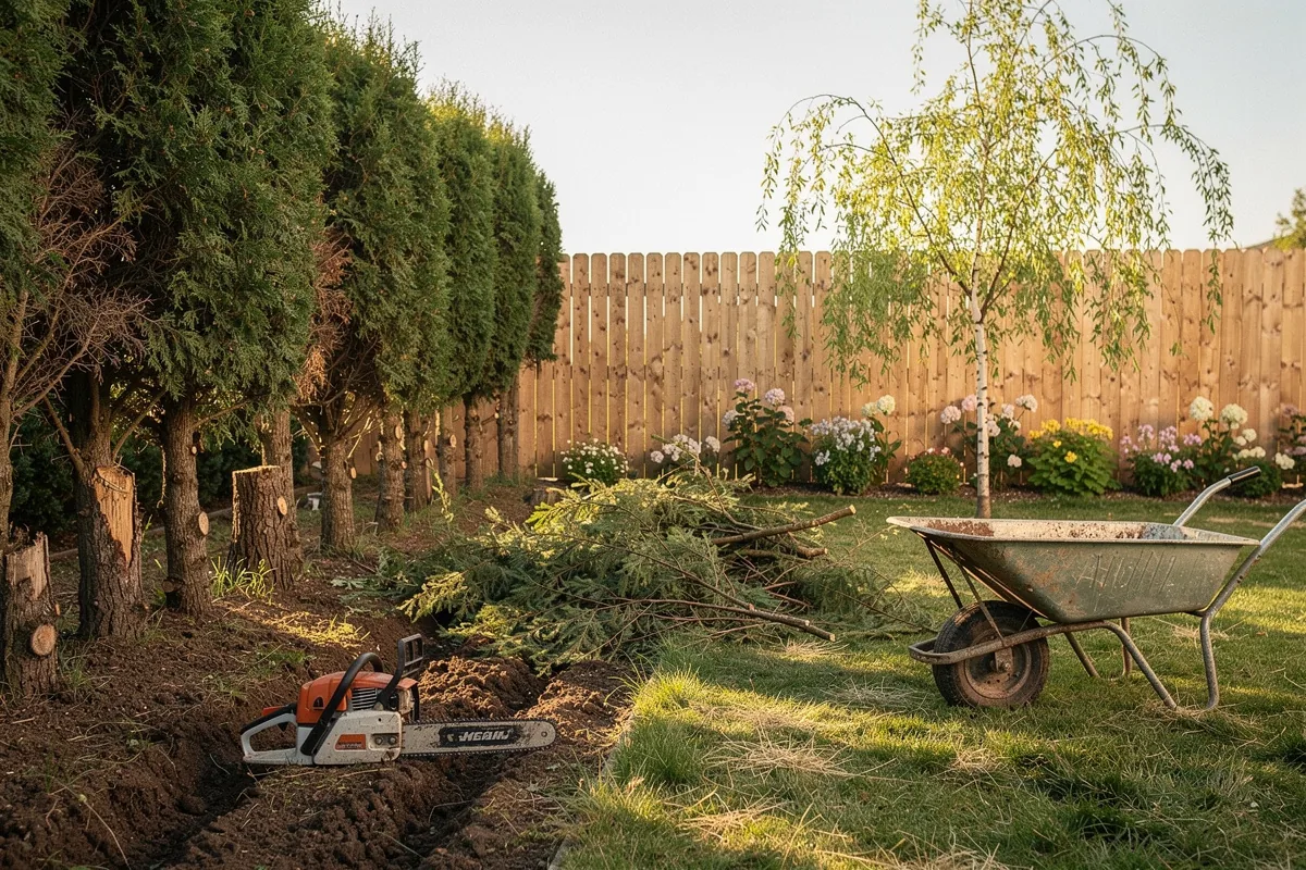 Via le “mura” di conifere in giardino: perché dovresti togliere oggi stesso la tua siepe